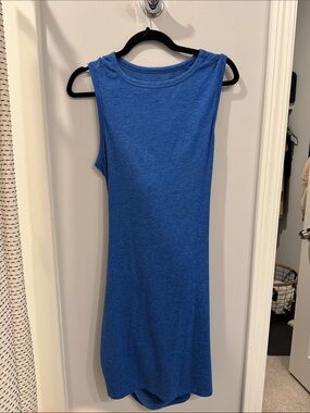 Source Unknown Blue Sleeveless Knit Dress
